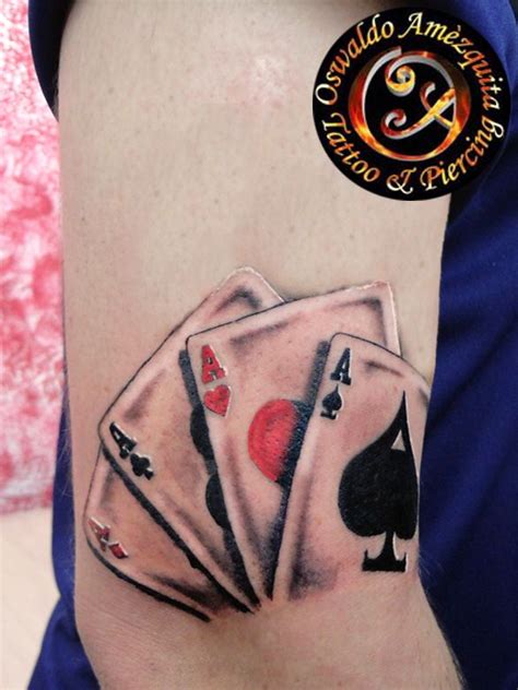 poker assi tattoo